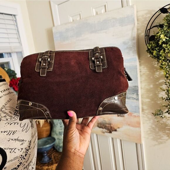 VTG Relic Patchwork Tapestry Detail Boho Shoulder Bag. - Picture 4 of 16